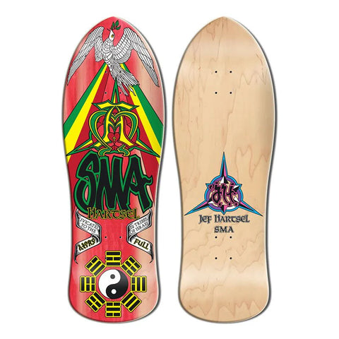 x SMA Skateboards - "Jef Hartsel" Red Stain Bottom - 10.25" Ltd Edition of 100