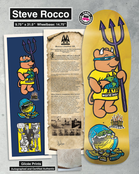 LTD Edition Steve Rocco III Screenprinted Deck - 9.75"