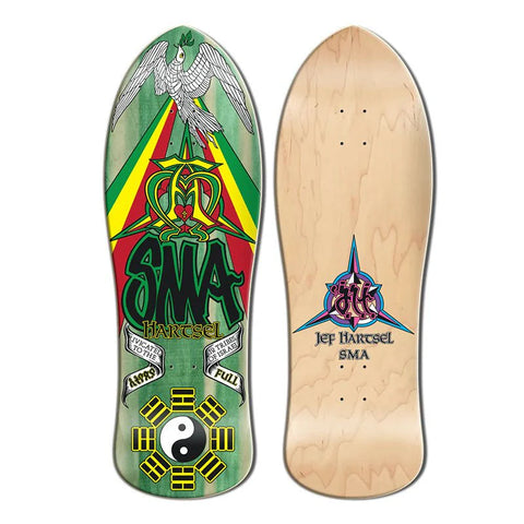 x SMA Skateboards - "Jef Hartsel" Green Stain Bottom - 10.25" Ltd Edition of 100