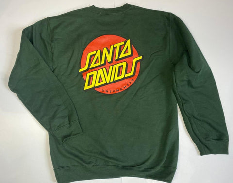 Santa Davids Sweatshirt - Forest Green