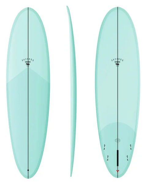 Ben Skinner "Skindog Ova" 7'0" Thunderbolt Red - Seafoam