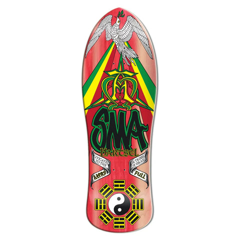 x SMA Skateboards - "Jef Hartsel" Red Stain Bottom - 10.25" Ltd Edition of 100