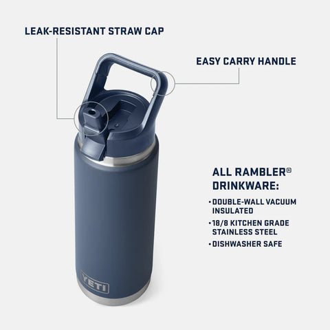 Rambler Bottle 26oz Straw Cap - Seafoam
