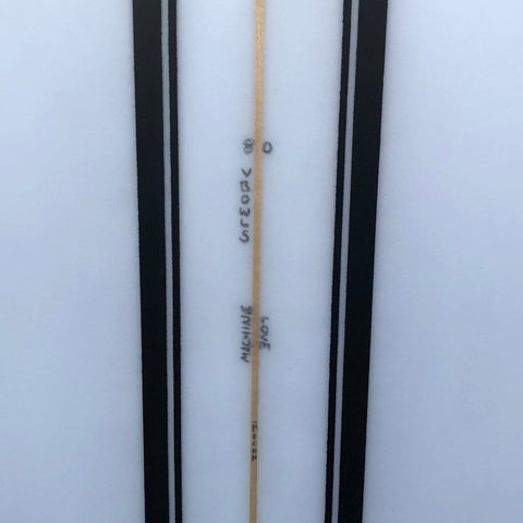 "V Bowls" 8'0" - Clear/Black Stripe