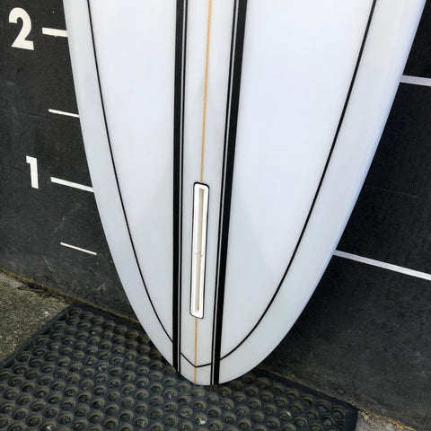 "V Bowls" 8'0" - Clear/Black Stripe