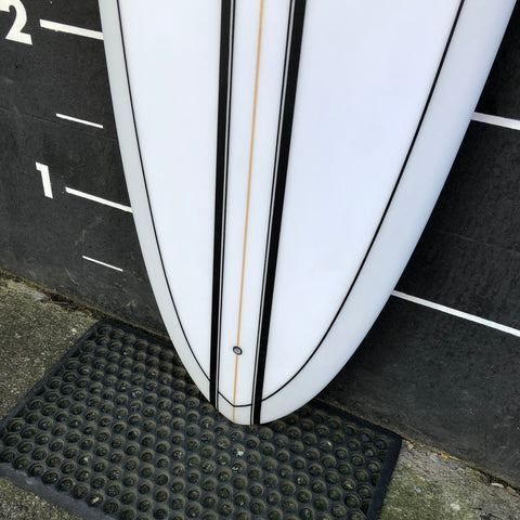 "V Bowls" 8'0" - Clear/Black Stripe