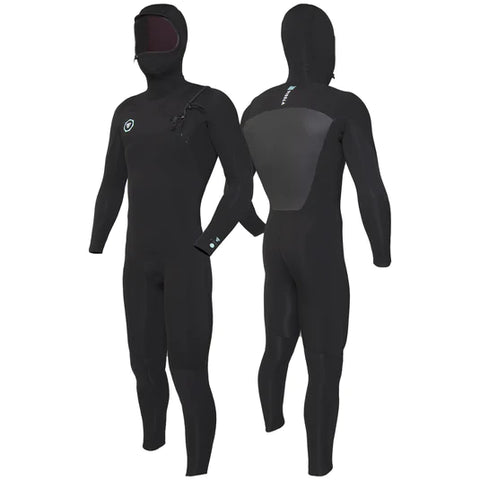 7 Seven Seas 4/3 Hooded Full Suit - Black