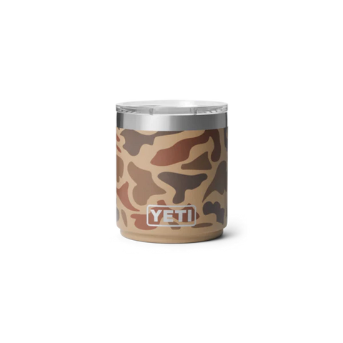 Rambler 10oz Lowball 2.0 - Wetlands Camo