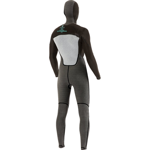 7 Seas 5/4/3 Hooded Full Suit - Black Stealth