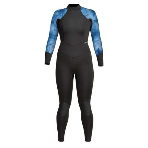 Womens Axis 5/4 Back Zip - Black/Purple Tie Dye