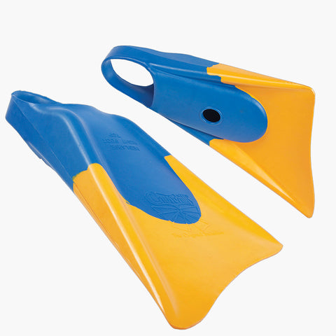 MakaPuu Floating Swim Fins - Blue/Yellow