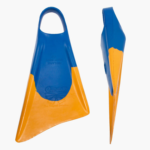 MakaPuu Floating Swim Fins - Blue/Yellow