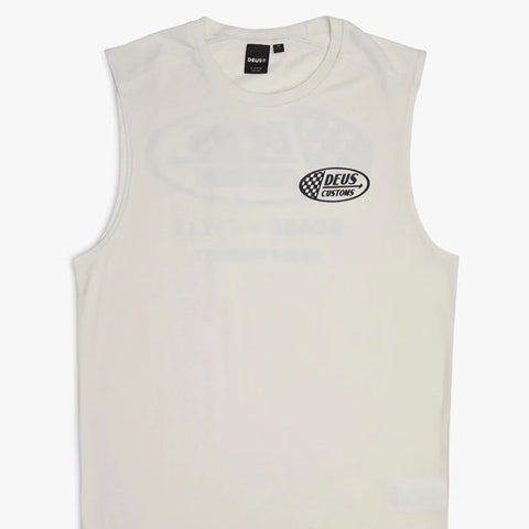 Flags Muscle Vest - Vintage White