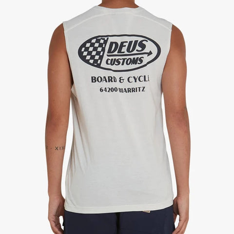 Flags Muscle Vest - Vintage White