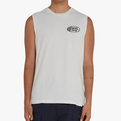 Flags Muscle Vest - Vintage White