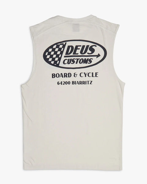 Flags Muscle Vest - Vintage White