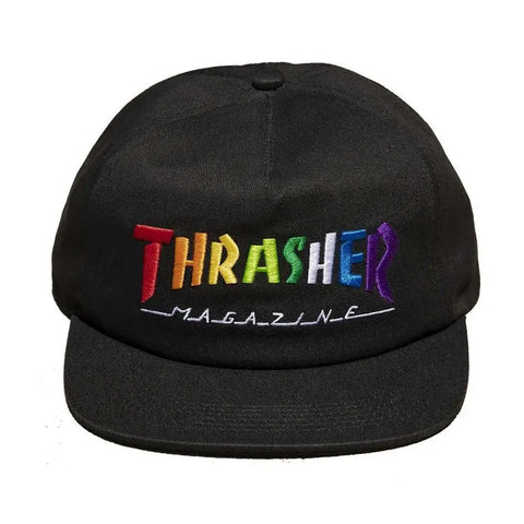 Rainbow Mag Snapback - Black