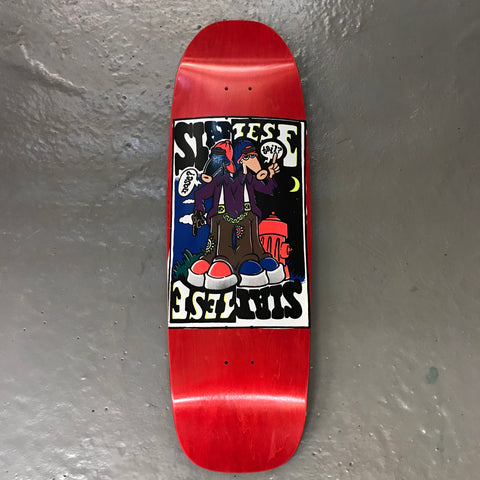 Siamese "Double Kick" Screen Print - 9.625" Red