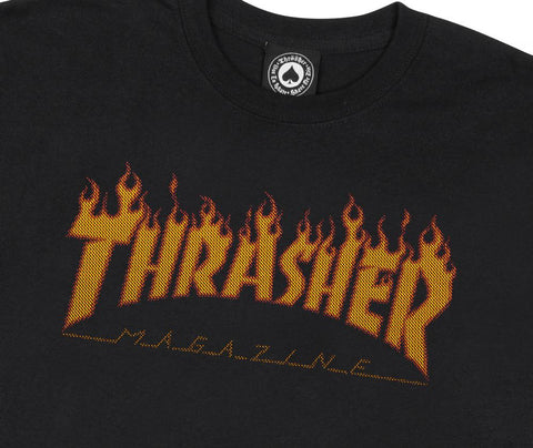 Flame Halftone T Shirt