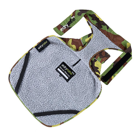 Dog Dryrobe - Camo/Grey
