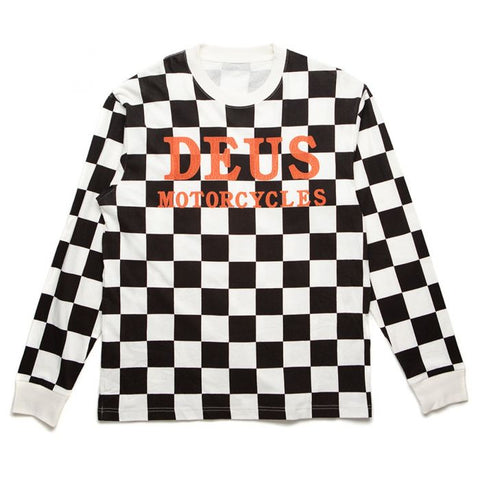 Firecracker Long Sleeve Tee - Black/White