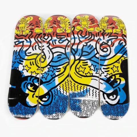 Keith Haring x Disney "HANDS BY MICKEY" - 4 Deck Set