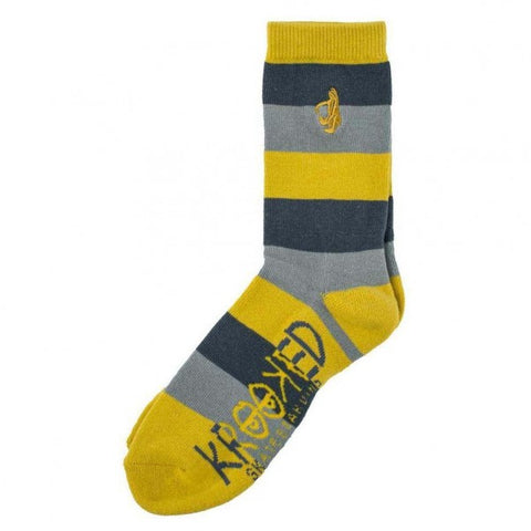 Shmolo Sock - Yellow Grey Stripe