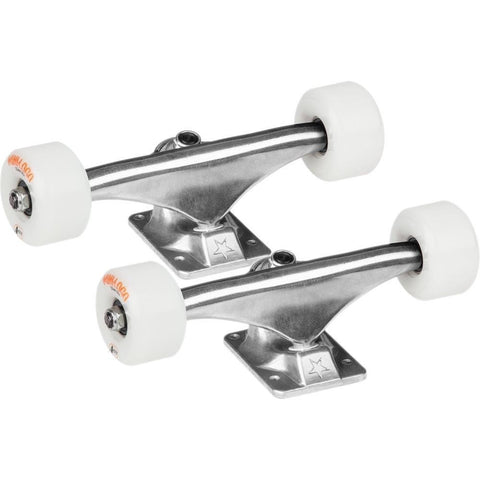Mini Logo Truck Assembly 8.38/53mm Wheels and Bearings - White