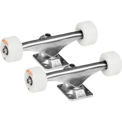 Mini Logo Truck Assembly 7.63/53mm Wheels and Bearings - Raw/White
