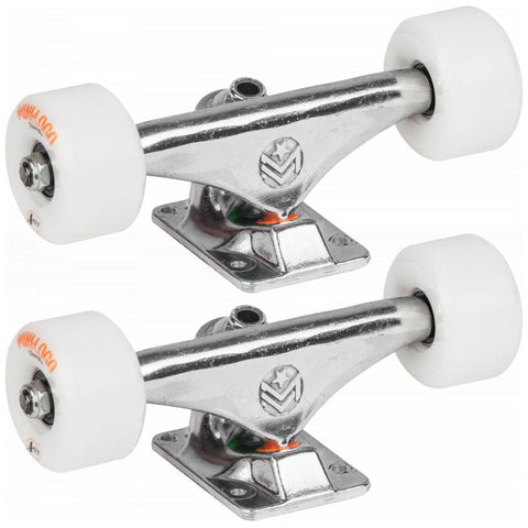 Mini Logo Truck Assembly 8.0/53mm Wheels and Bearings - White