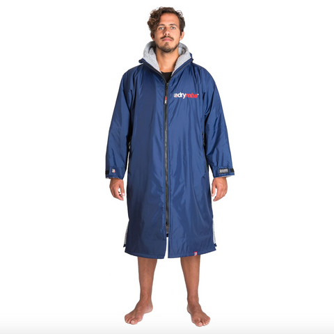 Dryrobe Advance Long Sleeve - Navy Blue/Grey