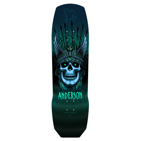 Andy Anderson "Heron Skull" - Teal 9.13"