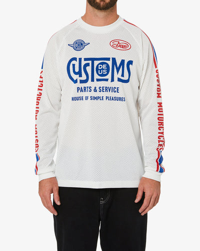 Ratchet Moto Jersey - Dirty White