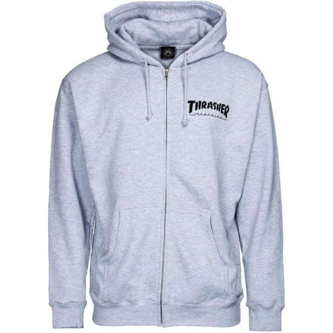 Logo Zip Hoody - Grey