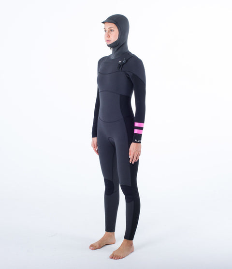 Womens Advantage Plus 5/3 Hooded Fullsuit - Graphite Black