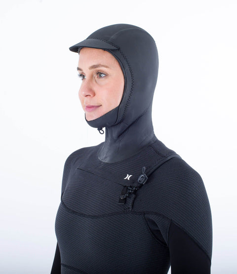 Womens Advantage Plus 5/3 Hooded Fullsuit - Graphite Black