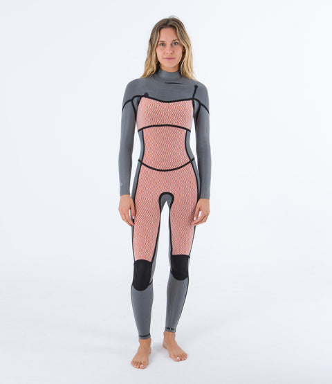 Womens Advantage Plus 5/3 Hooded Fullsuit - Graphite Black