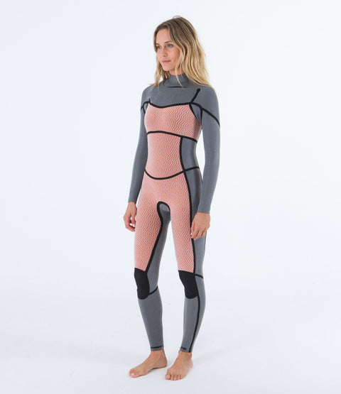 Womens Advantage Plus 5/3 Hooded Fullsuit - Graphite Black