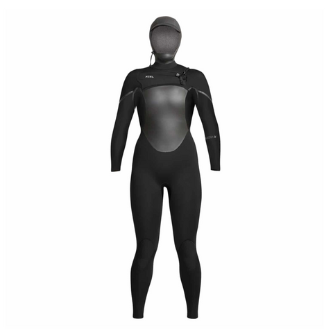 Womens Axis X Hooded 5/4 Hooded - Black