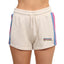 "Las Dalias" Colourblock Shorts - Oatmeal Marle