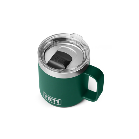Rambler 10oz Ceramic Lined Mug - Black Forest Green