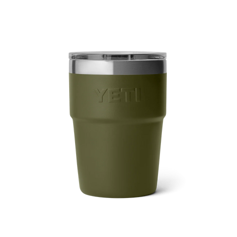 Rambler 16oz Stackable Cup - Olive/King Crab Orange
