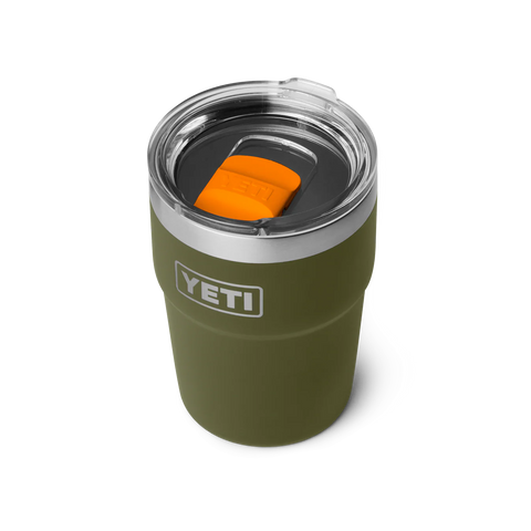 Rambler 16oz Stackable Cup - Olive/King Crab Orange
