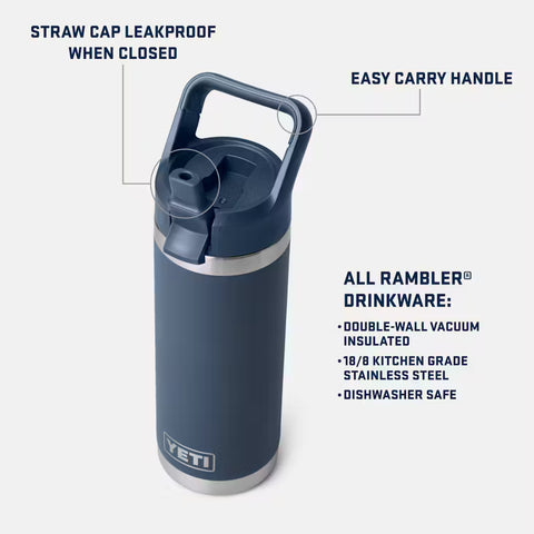 Rambler Straw Bottle 18oz (532ml) - Moon Dust