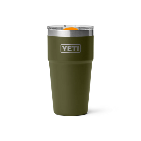 Rambler 20oz Stackable Cup - Olive/King Crab Orange