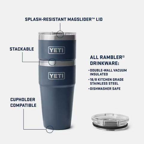 Rambler 20oz Stackable Cup - Moon Dust