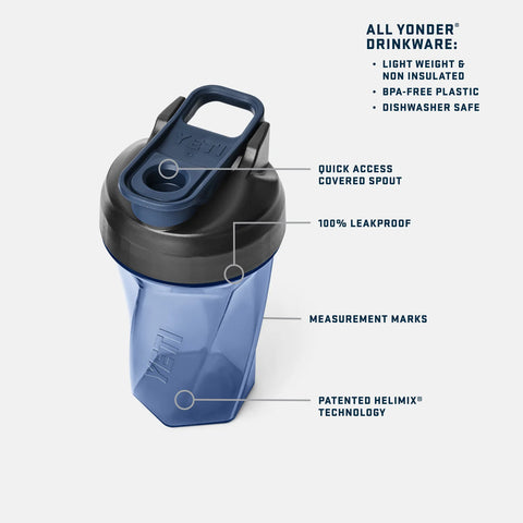 Yonder Shaker Bottle 20oz - Navy