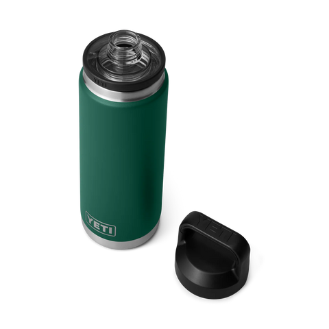Rambler Bottle 26oz Chug - Black Forest Green