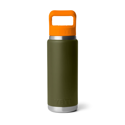 Rambler Bottle 26oz Straw Cap - Olive/King Crab Orange