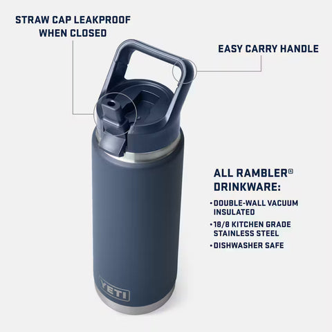 Rambler Bottle 26oz Straw Cap - Moon Dust